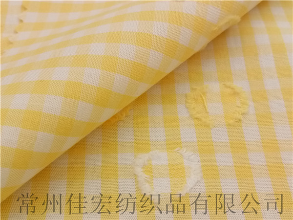 色織大提花剪花襯衫面料