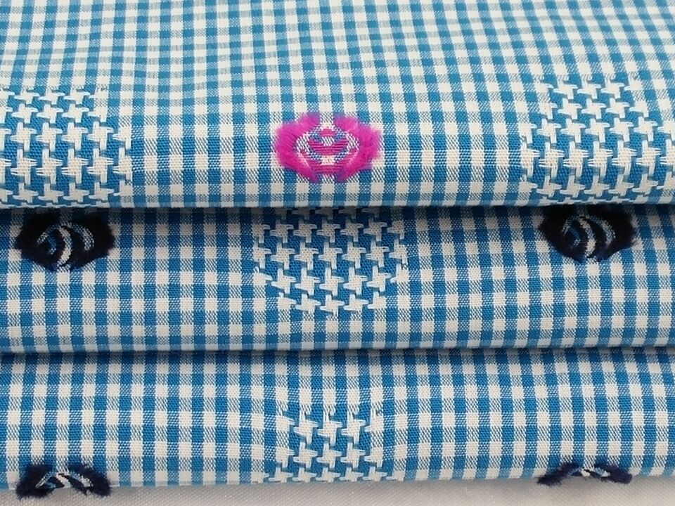 服裝剪花提花布,色織大提花布料