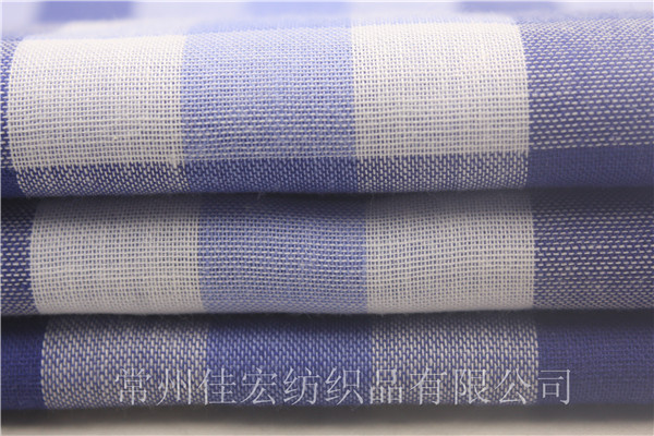 CVC45棉滌雙層布,色織雙層面料定制