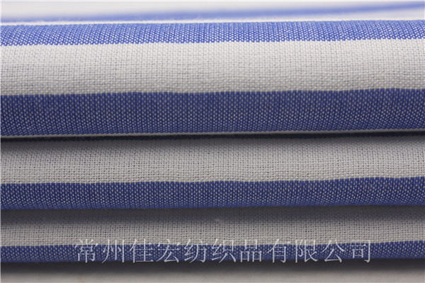 32*60/2色織條子布,雙股線橫條布面料