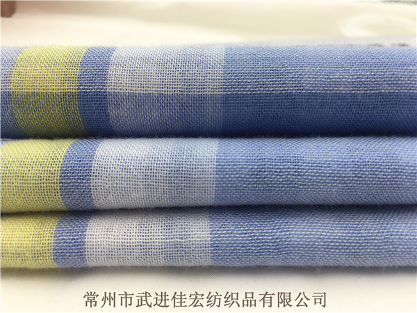 色織雙層布，全棉格子雙層布生產(chǎn)廠家