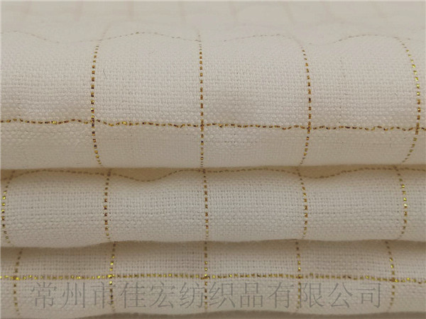 金絲棉人棉格子布生產(chǎn)定制